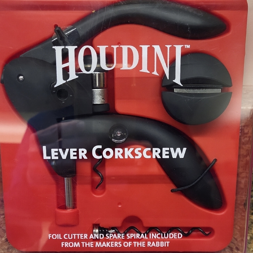Houdini Black Lever Corkscrew